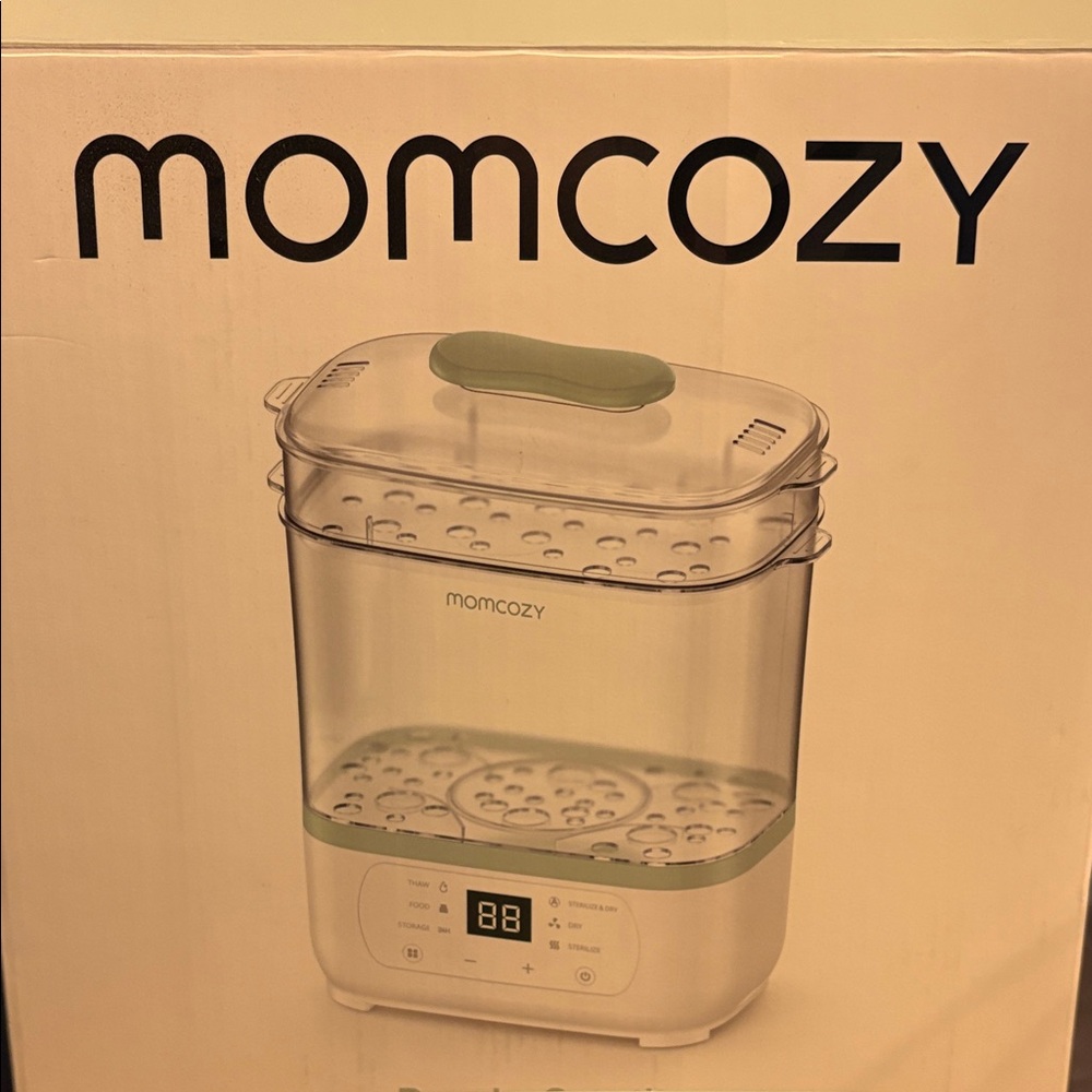 Momcozy Green Electric Food Steamer